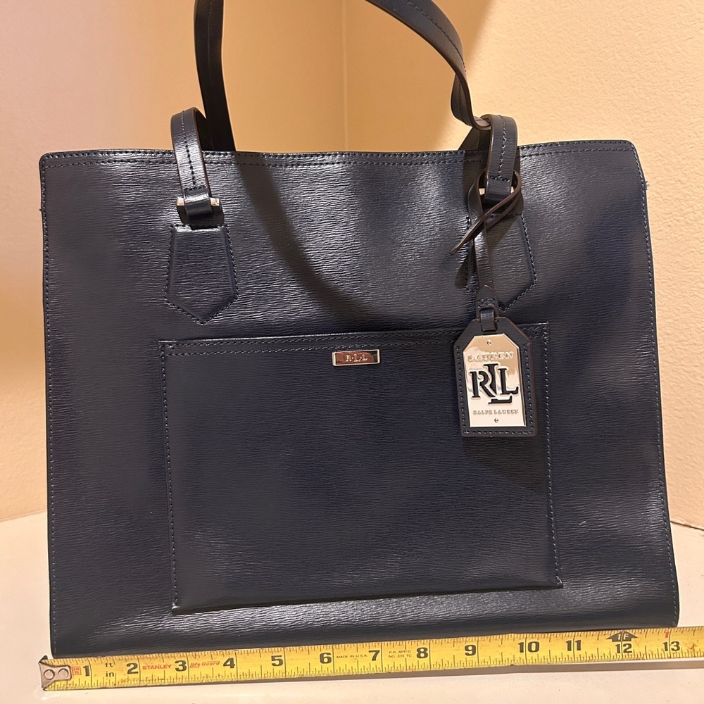 Ralph Lauren Navy Tote - Picture 5 of 8